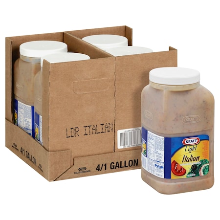 Kraft Light Done Right Reduced Fat Italian Dressing 1 gal. Container, PK4 10021000643896